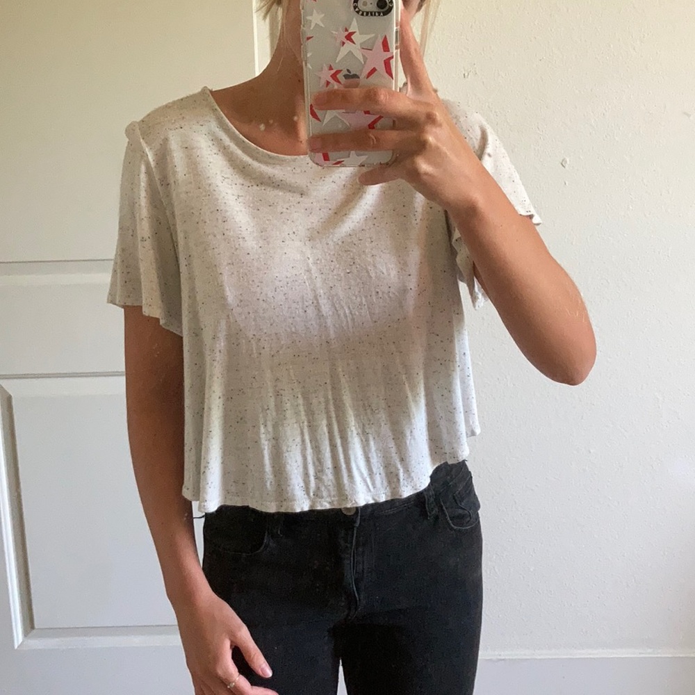 Loose white blouse